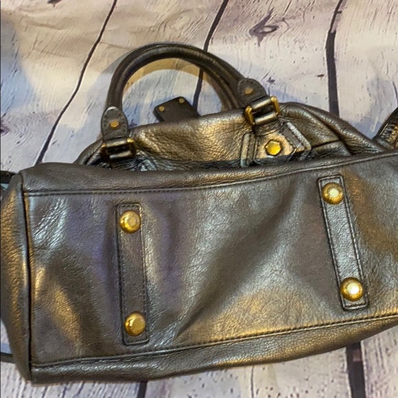 Marc by Marc Jacobs leather metallic handbag - Picture 8 of 8